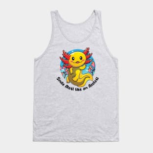 Smile alotl like an axolotl Tank Top